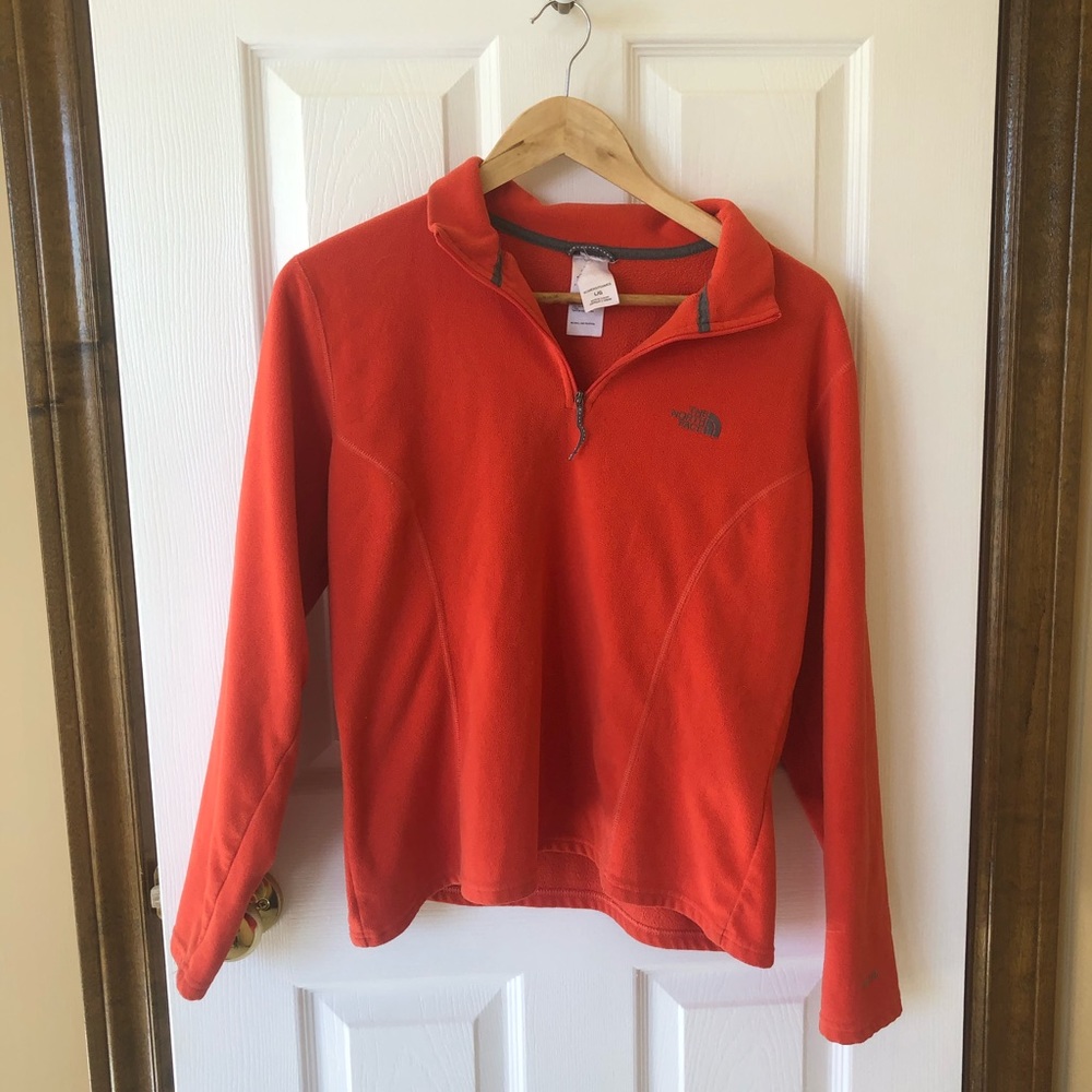 The North Face quarter zip fleece sweater